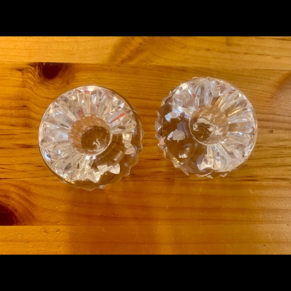 Elegant crystal candle stick holders. Set of two. - Picture 6 of 6